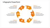 Awesome Infographic PowerPoint With Orange Color Slide