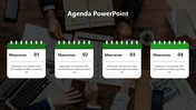 Mind Blowing Business Agenda PowerPoint And Google Slides