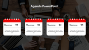 Impressive Business Agenda PowerPoint And Google Slides 