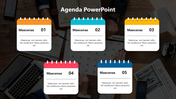 Stunning Business Agenda PowerPoint And Google Slides