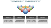 Buy Four Noded Pyramid PPT Template for Presentation