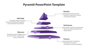 Structured Pyramid PPT Template for Data Presentation