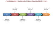 patterned timeline powerpoint slide template