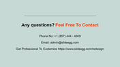 Simple Company Contact Information Template Presentation