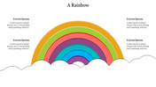 Get A Rainbow PowerPoint Template For Presentation