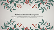 Aesthetic Christmas Background PPT Template & Google Slides