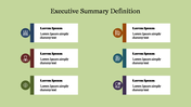 Use Executive Summary Definition PPT Slide Template