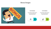 Creative Bonus Images Free PPT Slide Template Designs