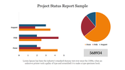 Chart Project Status Report Sample PowerPoint Designs