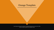 Simple Orange Template PPT Slide For Presentation