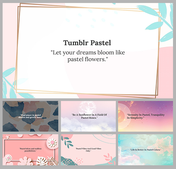 Pastel colors and floral motifs come together in this background to create a visually soothing and inspiring template.