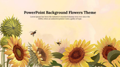 Illustrated sunflowers with bees flying around, set against a soft pastel background.