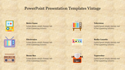 Simple PowerPoint Presentation Templates Vintage