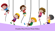 Fondos atractivos para niños en Power Point