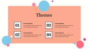 Attractive Pink Themes Template Presentation With Four Nodes