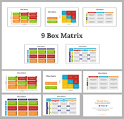 Attractive 9 Box Matrix PowerPoint And Google Slides