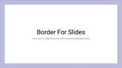 Slide design with a blue and white checkered pattern around the edges and a text area in the middle.