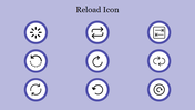 Creative Collection Reload Icon PowerPoint Presentation