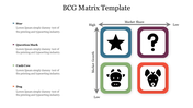 Attractive BCG Matrix Template PPT Presentation Slide