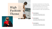 Modern High Fashion Theme Presentation Slide