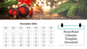 Classic PowerPoint Calendar Template Download Slide