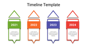 Infographic Google Timeline Template With Four Nodes