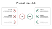 6 Nodes Pros And Cons PowerPoint Template and Google Slides