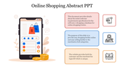 Online Shopping Abstract PPT Template and Google Slides