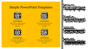 Simple PowerPoint Templates With Agenda Model Presentation