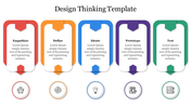 Creative Design Thinking Template PowerPoint Slide