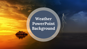 A collection of colorful background slides showcasing different weather phenomena with text descriptions.