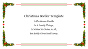 Christmas Border For PowerPoint Presentation and Google Slides