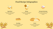 Creative Food Recipe Infographics PowerPoint Presentation