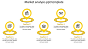 Editable Market Analysis PPT Template With Location Marks