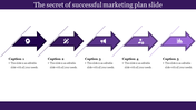 Business And Marketing Plan Template - Horizontal arrow shape