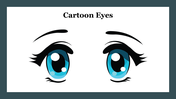 Buy Now Cartoon Eyes PowerPoint Slide Template Presentation