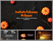 Aesthetic Halloween Wallpaper PowerPoint and Google Slides