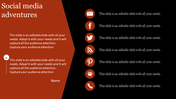 Social Media PPT Design Slide Template For Presentation