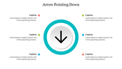 Stunning Arrow Pointing Down PowerPoint Slide Presentation