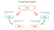 Concept Map Template PPT Slide Template For Presentation