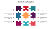 Creative Puzzle Piece Template For Presentation