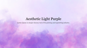 Abstract light purple and pink watercolor background with soft gradients and gentle transitions with text area.