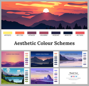 Aesthetic Colour Schemes PowerPoint and Google Slides Themes