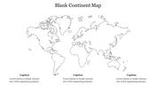 Get Blank Continent Map PowerPoint Presentation Template