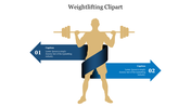 Weightlifting Clipart PowerPoint Template and Google Slides