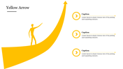 Creative Yellow Arrow PPT Presentation Slide