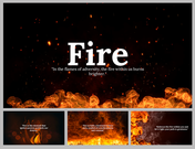 Fire Backgrounds PowerPoint and Google Slides Themes