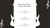 Best Black And White PowerPoint Music Themes Download 