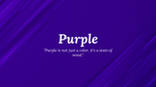 Set of slides with purple abstract backgrounds and quotes, designed for inspirational presentations.