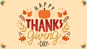 Happy Thanksgiving Day PowerPoint Slide For Presentations